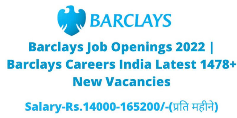 Barclays Job Openings 2022
