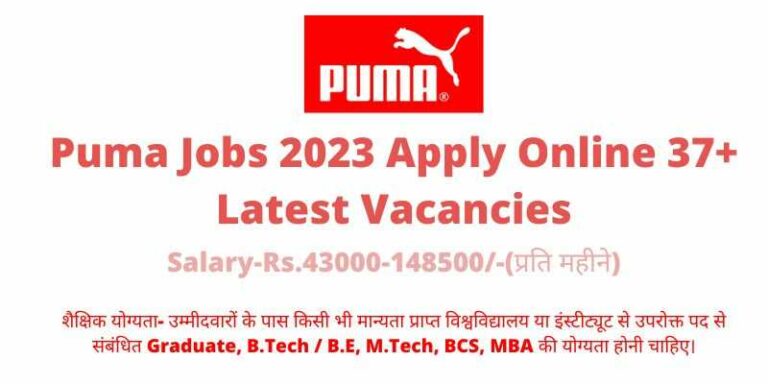 Puma Jobs 2023