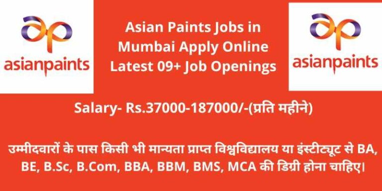 Asian Paints Jobs in Mumbai