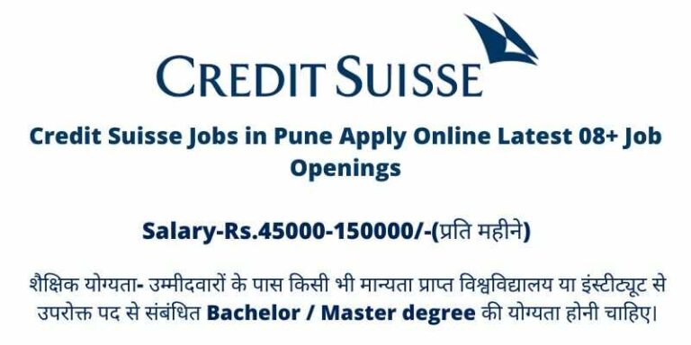 Credit Suisse Jobs in Pune