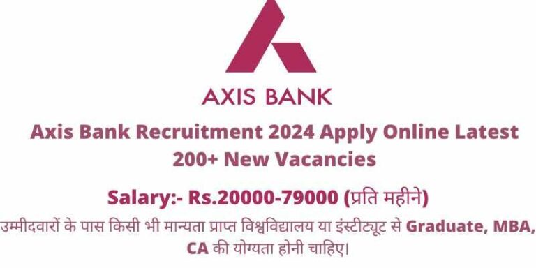 Axis Bank Recruitment 2024